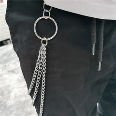 Badass Punk Mens Long Three Layer Jeans Chain Jean Chain Pants Chain Wallet Chain For Men - imessengerbags