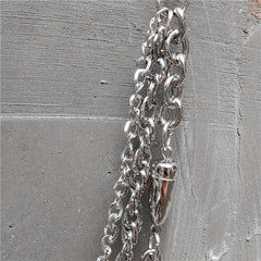 Badass Punk Mens Triple Long Bullet Wallet Chain Pants Chain Jeans Chain Jean Chain For Men - imessengerbags