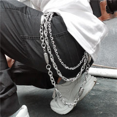 Badass Punk Mens Triple Long Bullet Wallet Chain Pants Chain Jeans Chain Jean Chain For Men - imessengerbags