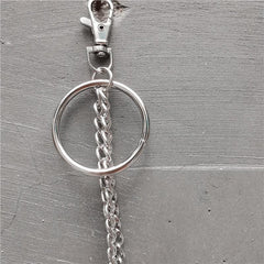 Badass Punk Mens Long Two Layer Pants Chain Long Wallet Chain For Men - imessengerbags