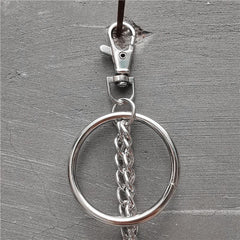 Badass Punk Mens Long Two Layer Pants Chain Long Wallet Chain For Men - imessengerbags