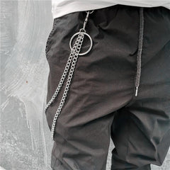 Badass Punk Mens Long Two Layer Pants Chain Long Wallet Chain For Men