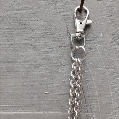 Badass Punk Mens Long Two Layer Pants Chain Long Wallet Chain For Men - imessengerbags