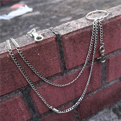 Fashion Mens Womens Long Double Layer Pants Chain Wallet Chain For Men - imessengerbags