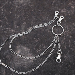 Fashion Mens Womens Long Double Layer Pants Chain Wallet Chain For Men