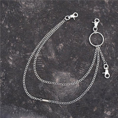Fashion Mens Womens Long Double Layer Pants Chain Wallet Chain For Men - imessengerbags
