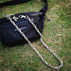Badass Fashion Mens Long Stainless steel Key Chain Pants Chain Wallet Chain For Men - imessengerbags