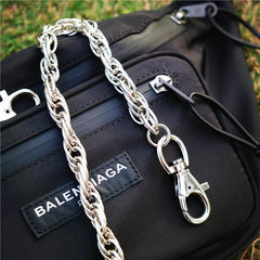 Badass Fashion Mens Long Stainless steel Key Chain Pants Chain Wallet Chain For Men - imessengerbags