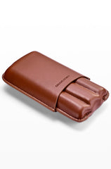 Best Leather Mens 3pcs Cigar Case With Cutter Cool Leather Cigar Cases for Men