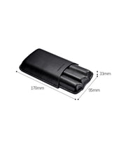 Best Leather Mens 3pcs Cigar Case With Cutter Cool Leather Cigar Cases for Men