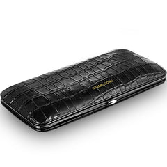 Best Leather&Cedar Mens 5pcs Cigar Cases Alligator Pattern Leather Cigar Cases for Men