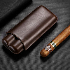 Best Eco Leather Mens 2pcs Cigar Case Leather Cigar Cases for Men