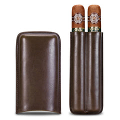 Best Eco Leather Mens 2pcs Cigar Case Leather Cigar Cases for Men