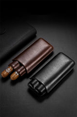 Best Eco Leather Mens 2pcs Cigar Case Leather Cigar Cases for Men