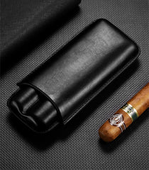 Best Eco Leather Mens 2pcs Cigar Case Leather Cigar Cases for Men