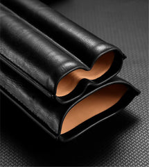 Best Eco Leather Mens 2pcs Cigar Case Leather Cigar Cases for Men