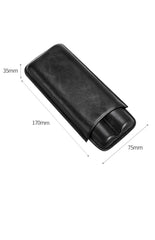 Best Eco Leather Mens 2pcs Cigar Case Leather Cigar Cases for Men