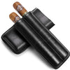 Black Eco Leather Mens 2pcs Cigar Case Leather Cigar Cases for Men