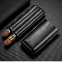 Best Eco Leather Mens 2pcs Cigar Case Leather Cigar Cases for Men