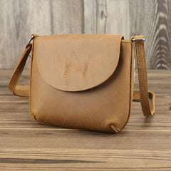 LEATHER MEN'S Small Side bag Brown Side Bag Mini MESSENGER BAG Courier Bag FOR MEN