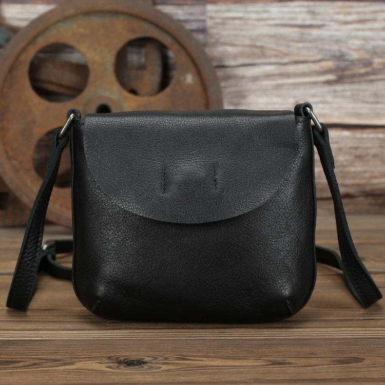 LEATHER MEN'S Small Side bag Brown Side Bag Mini MESSENGER BAG Courier Bag FOR MEN