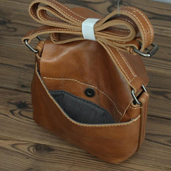 LEATHER MEN'S Small Side bag Brown Side Bag Mini MESSENGER BAG Courier Bag FOR MEN