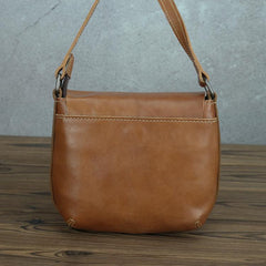 LEATHER MEN'S Small Side bag Brown Side Bag Mini MESSENGER BAG Courier Bag FOR MEN