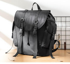 Stylish Black Nylon Mens 15 inches Travel Backpacks Laptop Backpack College Bag for men