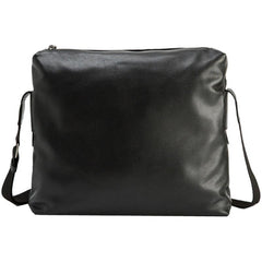 Black Cool Leather Mens Large Messenger Bags Shoulder Bags  for Men