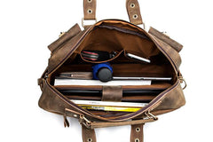 Black Cool Leather Mens Weekender Bag Shoulder Travel Briefcase Duffle Bag Light Brown luggage Bag for Men - imessengerbags