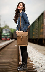 Black Fashion Mens Leather 14-inch Computer Backpack Brown Side Bag Messenger Bag for men - imessengerbags