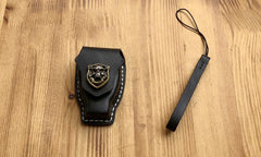 Handmade Black Leather Mercedes-Benz C S E Mens Car Key Case Mercedes-Benz Car Key Holder - imessengerbags