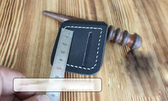 Handmade Mens Black Leather Classic Zippo Lighter Cases Tan Zippo Lighter Holder with Belt Clip