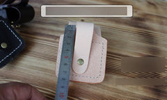Handmade Mens Black Leather Armor Zippo Lighter Case Belt Zippo Lighter Holder with Belt Clip - imessengerbags