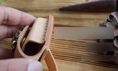 Handmade Mens Brown Leather Classic Zippo Lighter Case Belt Zippo Lighter Holder with Belt Clip - imessengerbags