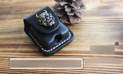 Handmade Mens Brown Leather Classic Zippo Lighter Case Belt Zippo Lighter Holder with Belt Clip - imessengerbags