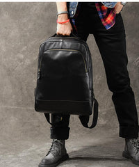 Black Leather Mens 15