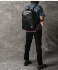 Black Leather Mens 15