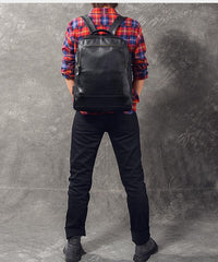 Black Leather Mens 15