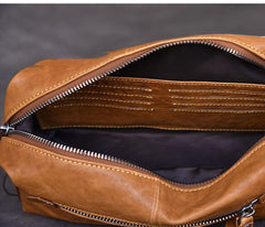 toiletry pouch​ Brown Mens Leather Toiletry Bag Leather Dopp Kit for Men Best Mens Toiletry Bags