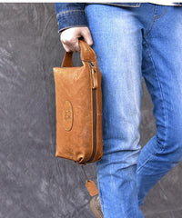 leather toiletry bags​ Brown Mens Leather Toiletry Bag Leather Dopp Kit for Men Best Mens Toiletry Bags