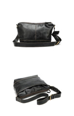 Black Leather Mens Casual 10