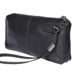 Tan Leather Mens Long Clutch Wallet Leather Wallet Black Wristlet Clutch Wallet for Men - imessengerbags