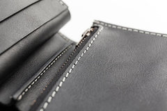 Black Leather Mens billfold Biker Wallet Bifold Small Biker Chain Wallet For Men - imessengerbags