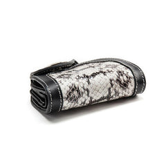 Black Leather Mens billfold Biker Wallet Bifold Small Biker Chain Wallet For Men - imessengerbags