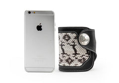 Black Leather Mens billfold Biker Wallet Bifold Small Biker Chain Wallet For Men - imessengerbags