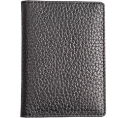 Black Leather Mens Small Card Wallet License Wallet Slim Bifold Driving License Wallet for Men