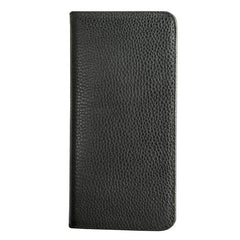 Fashion Black Leather Mens Bifold Long Wallet Thin Card Wallet Black Long Wallet for Men - imessengerbags