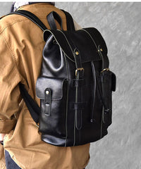 Black Leather Mens 15