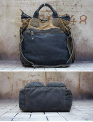 Blue Denim Mens Large Handbag Vertical Messenger Bags Casual Jean Postman Bags Courier Bag For Men